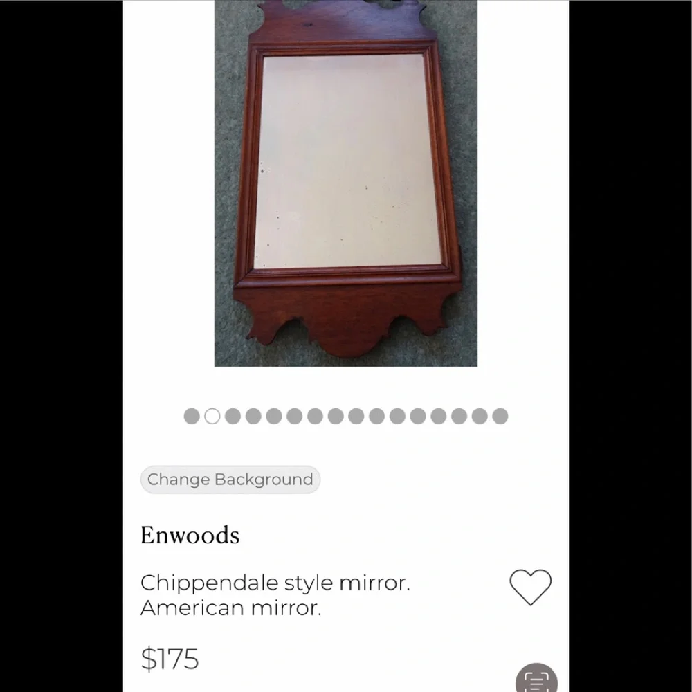 Chippendale style mirror